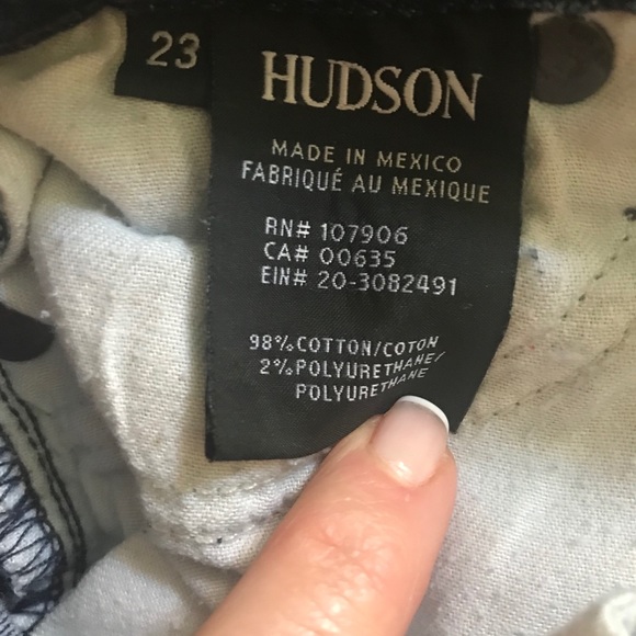 HUDSON skinny jeans - size 23 - Picture 5 of 6